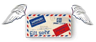 EILT! EXPRESS BRIEF INTERNATIONAL EUROPA EU + WELT BEI DER DEUTSCHEN POST EILZUSTELLUNG ODER BEI DHL ALS DHL EXPRESSBRIEF